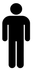 Male silhouette icon.